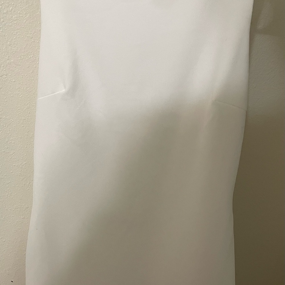 Lulu's White Backless Sheath Dress